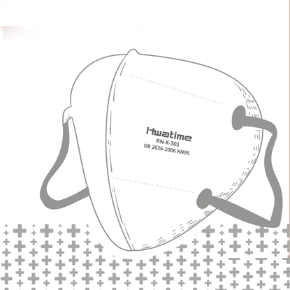 Disposable KN95 mask self-priming filter anti-particulate respirator